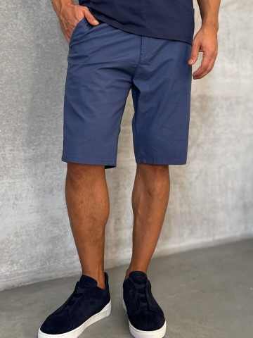 Мужские шорты Loro Piana синего цвета