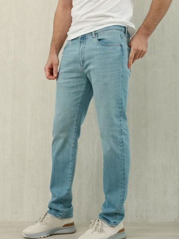 Мужские светло-синие джинсы Loro Piana Premium