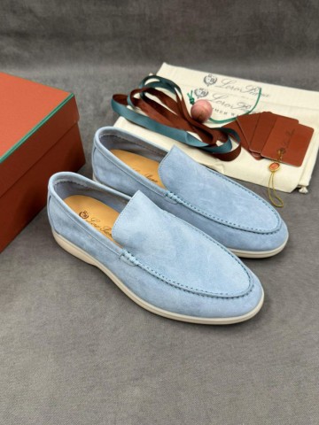 Мужские замшевые лоферы Loro Piana