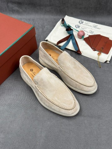 Мужские замшевые лоферы Loro Piana