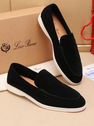 Мужские замшевые лоферы Loro Piana Summer Walk