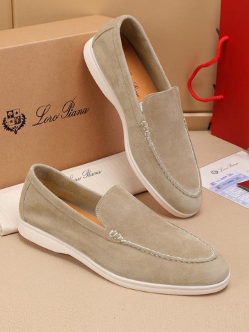 Мужские замшевые лоферы Loro Piana Summer Walk