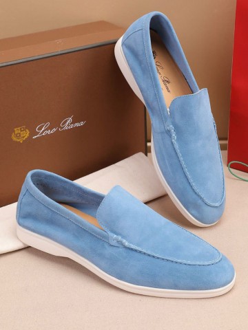 Мужские замшевые лоферы Loro Piana Summer Walk