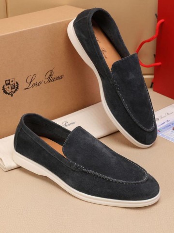 Мужские замшевые лоферы Loro Piana Summer Walk