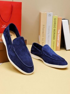 Мужские замшевые лоферы Loro Piana Summer Walk