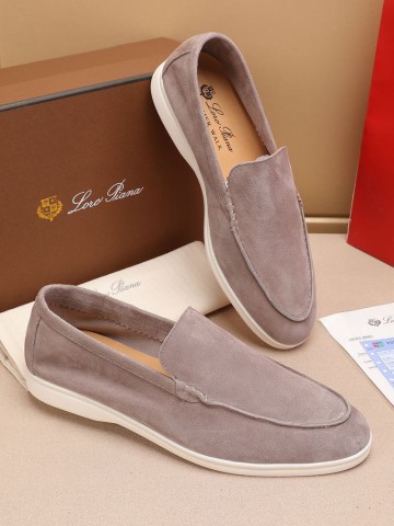 Мужские замшевые лоферы Loro Piana Summer Walk