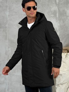 Парка чёрного цвета Loro Piana logo-patch