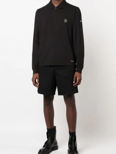 Поло с длинным рукавом Loro Piana logo-embroidered - Black