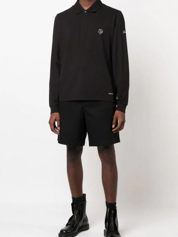 Поло с длинным рукавом Loro Piana logo-embroidered - Black