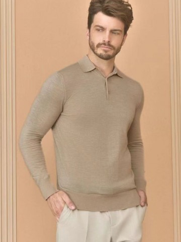 Поло с длинным рукавом Loro Piana Premium - Flower Aprecot