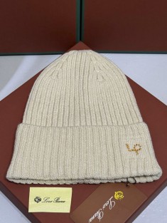 Шапка Loro Piana premium logo-embroidered - Beige