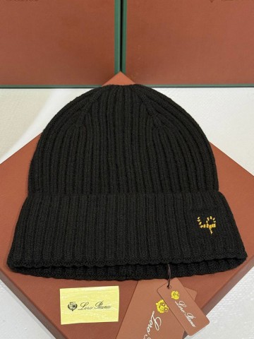 Шапка Loro Piana premium logo-embroidered - Black