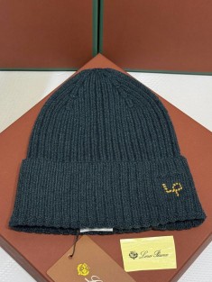 Шапка Loro Piana premium logo-embroidered - Green