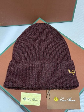 Шапка Loro Piana premium logo-embroidered - Red