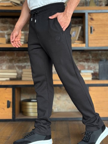 Спортивные штаны Loro Piana logo-embroidered - Black