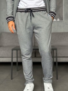 Спортивные штаны Loro Piana logo-embroidered - Blue / Grey