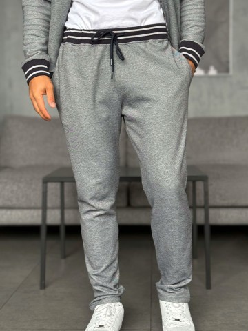 Спортивные штаны Loro Piana logo-embroidered - Blue / Grey