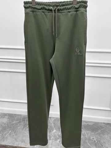 Спортивные штаны Loro Piana logo-embroidered - Green