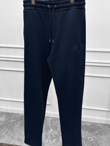 Спортивные штаны Loro Piana logo-embroidered - Navy