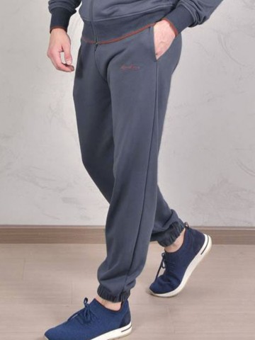 Спортивные штаны Loro Piana Premium signature logo - Denim Blue