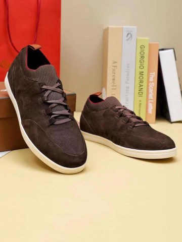 Замшевые кроссовки Loro Piana Soho Walk - Brown