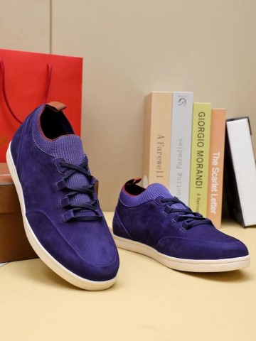 Замшевые кроссовки Loro Piana Soho Walk - Purple