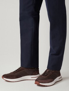 Замшевые кроссовки Loro Piana Week End Walk - Brown