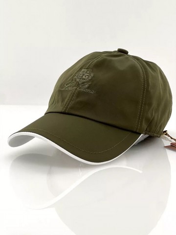 Зелёная бейсболка Loro Piana embroidered-logo