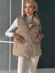 Женская бежевая жилетка Loro Piana premium