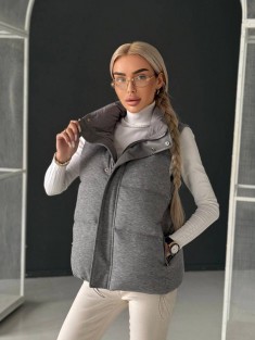 Женская серая жилетка Loro Piana premium