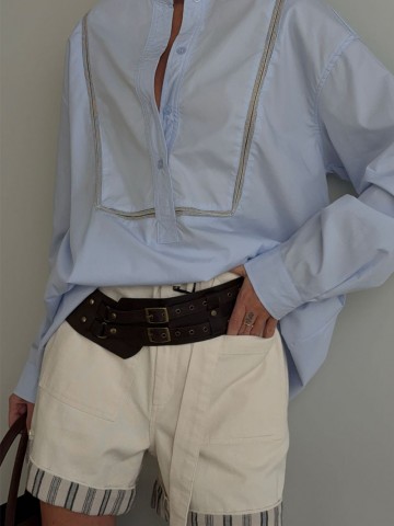 Женские бежевые шорты Loro Piana