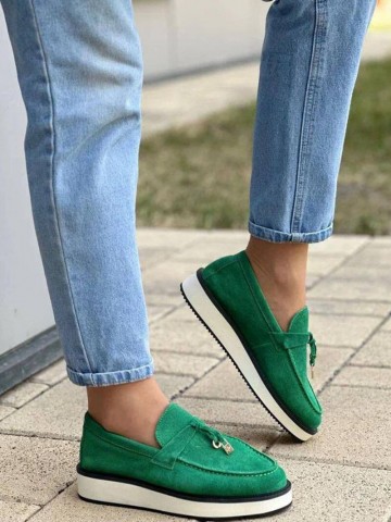 Женские замшевые лоферы Loro Piana