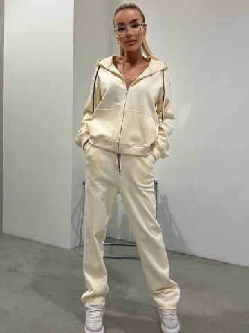 Женский бежевый костюм Loro Piana Premium