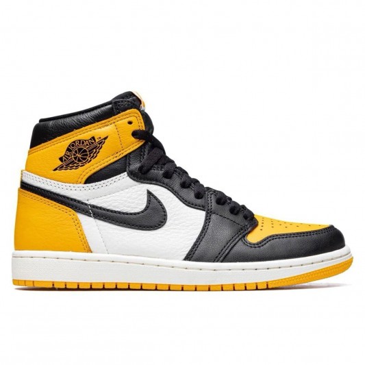 Кеды Jordan 1 Retro High OG Taxi / Yellow Toe