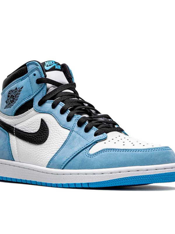 Кеды Jordan 1 Retro High White University Blue Black