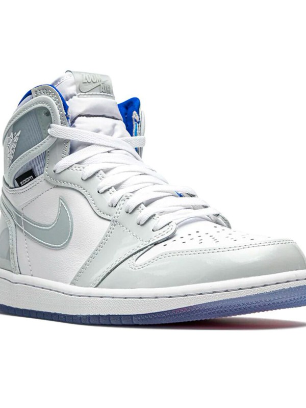 Кеды Jordan 1 Retro High Zoom White Racer Blue