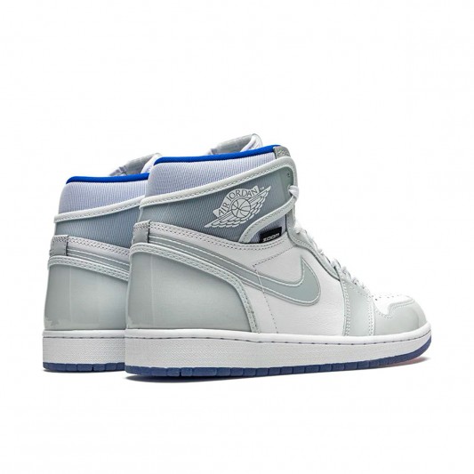 Кеды Jordan 1 Retro High Zoom White Racer Blue