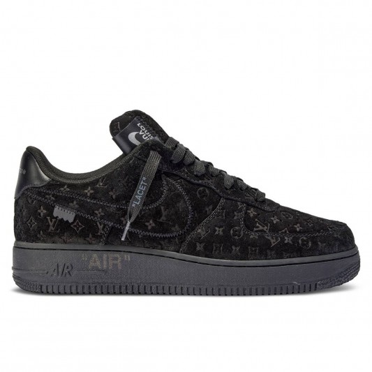 Кеды Louis Vuitton X Nike Air Force 1 Low Triple Black