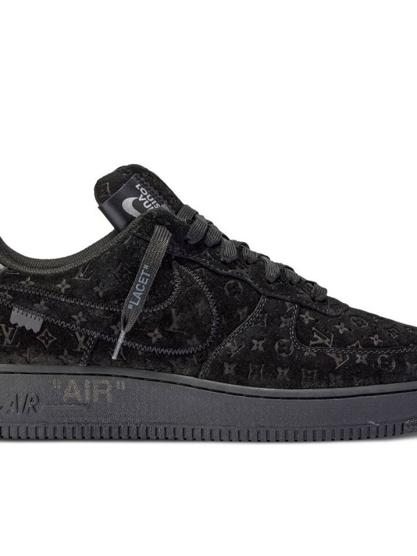 Кеды Louis Vuitton X Nike Air Force 1 Low Triple Black