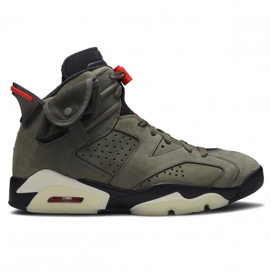 Кеды Travis Scott X Air Jordan 6 Retro Olive