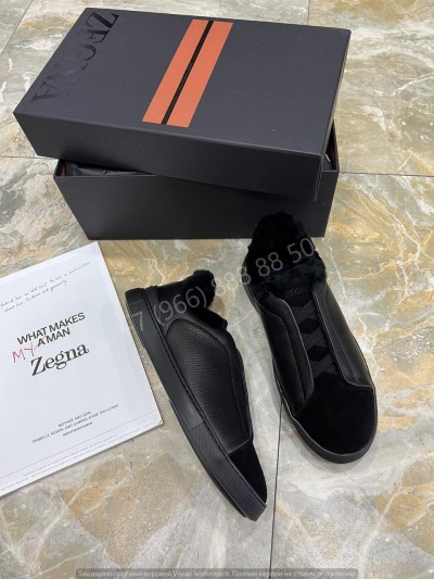 Кеды Zegna С мехом