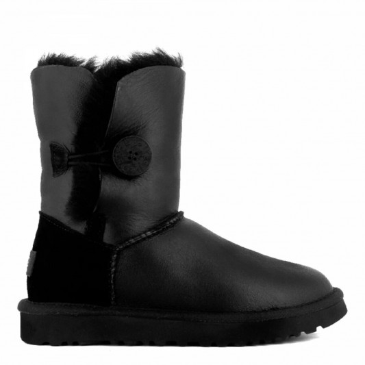 Угги UGG Bailey Button Metallic Black