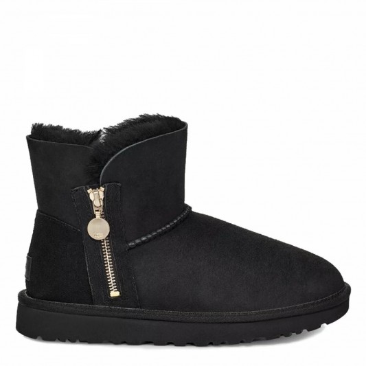 Угги UGG Bailey Zip Mini Black