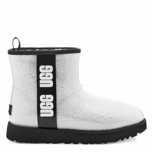 Угги UGG Classic Clear Mini White Black