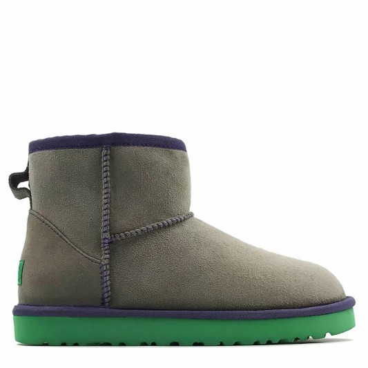 Угги UGG Classic Mini II Grey-Aqua