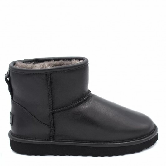 Угги UGG Classic Mini Leather Black