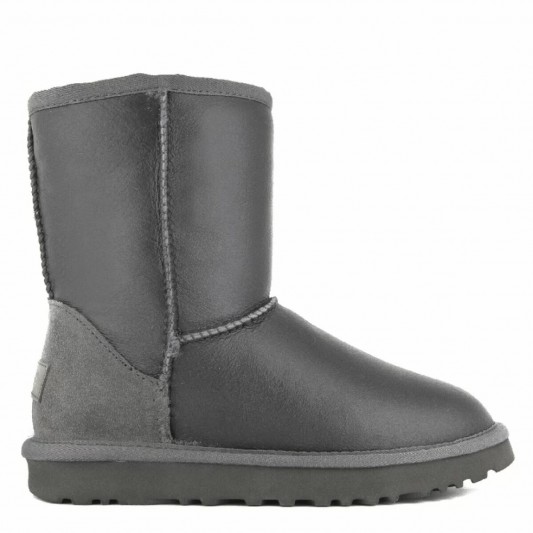 Угги UGG Classic Short Metallic Grey