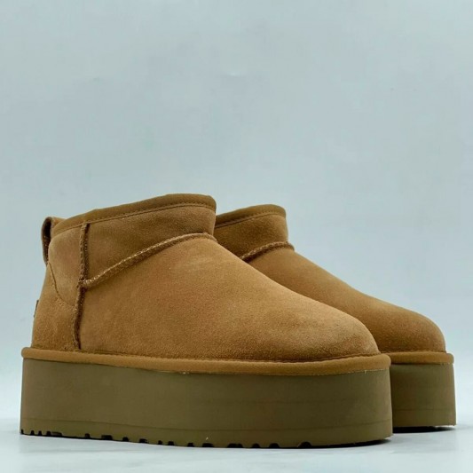 Угги UGG Classic Ultra Mini Platform Chestnut