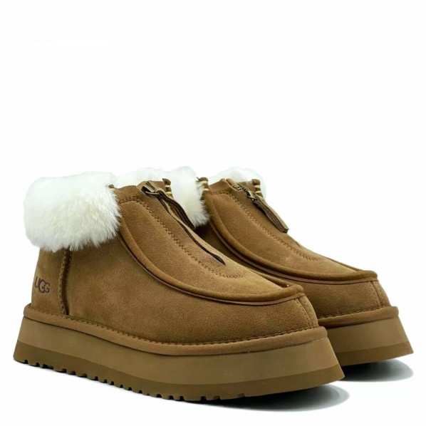 Угги UGG Funkette Platform Boots Chestnut