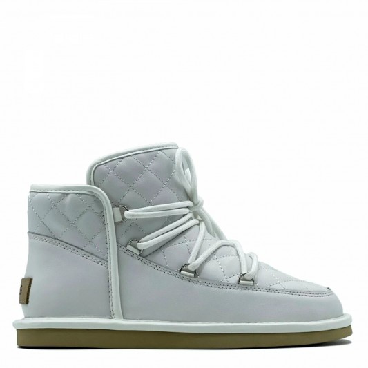 Угги UGG Lodge Mini Leather White